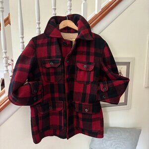Vintage Ballard & Co. Wool Hunting Jacket – Buffalo Plaid Mackinaw Coat (M/L)